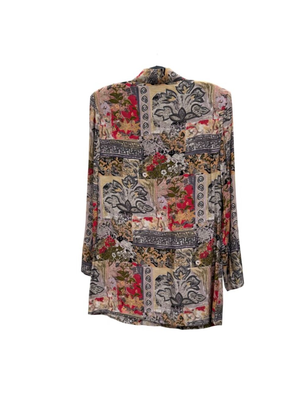 Kensington Square VTG Floral Abstract Blazer Jacket M Womens USA Multicolor Bold - Picture 6 of 6